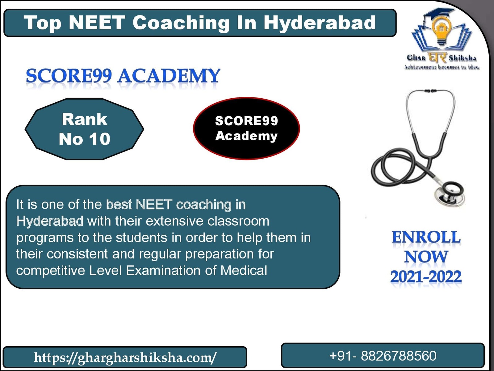 Score99 Academy | Top NEET Coaching in Hyderabad